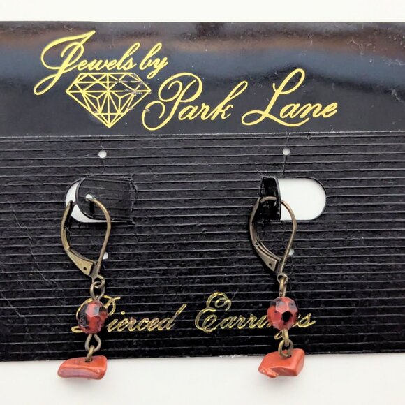 Vintage Jewels by Park Lane- Red Jasper Necklace & earrings Set- Retro - Picture 2 of 5